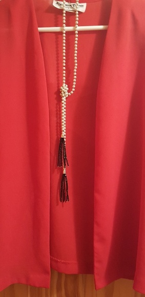 Sheer red jacket. NWT, xl. Never worn. - Picture 3 of 3